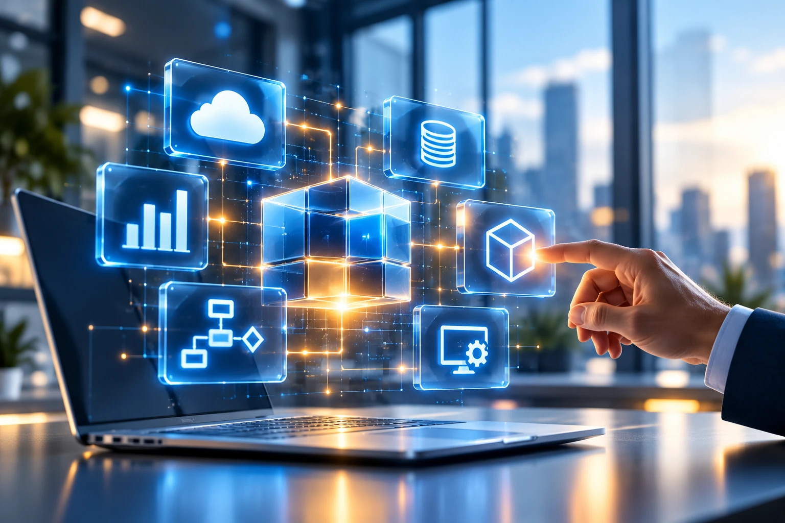 Illustration zu Digitalisierung, Systemen und Umsetzung